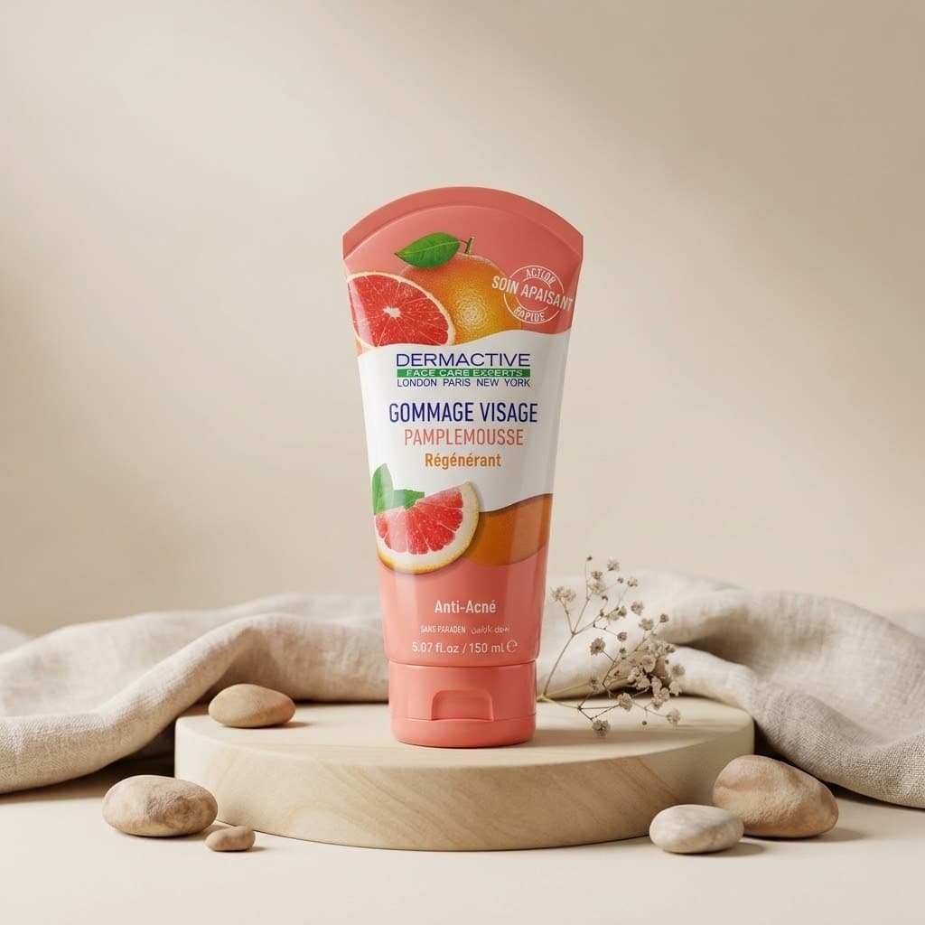Gommage Visage Pamplemousse Régénérant & Anti-Acné - Dermactive (150 ml)